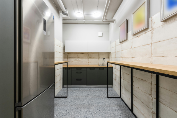 concrete coating in commercial kitchen
