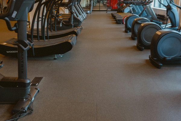 fitness center concrete coating